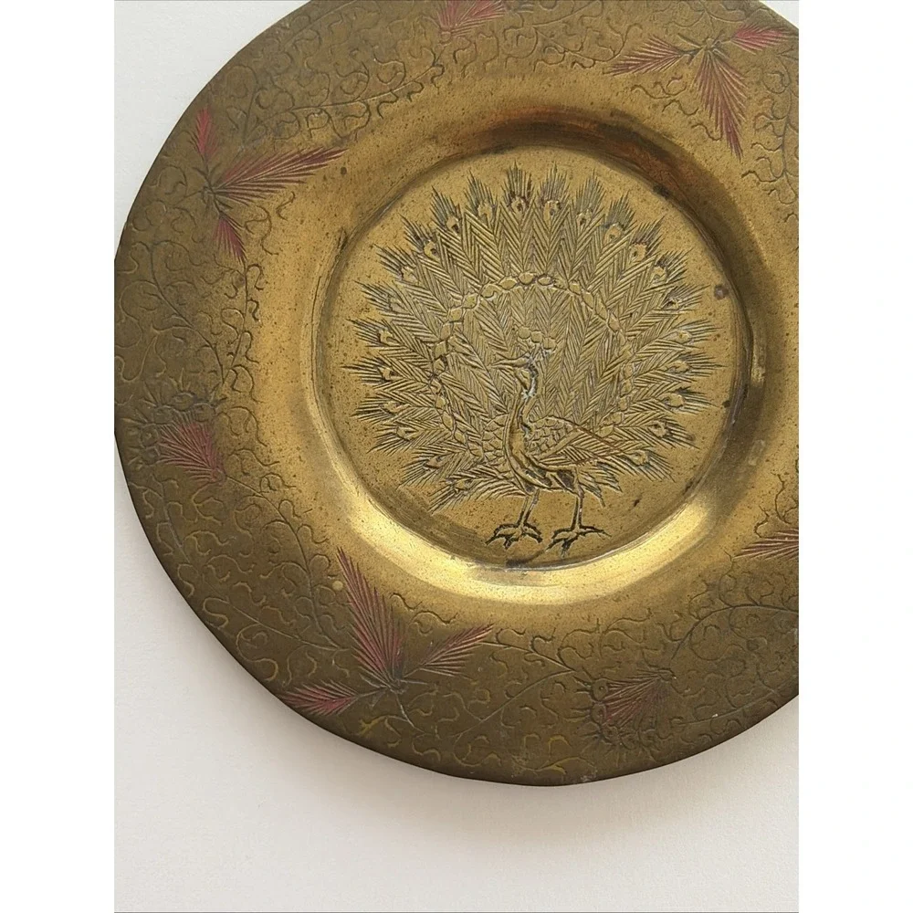 N/A brass peacock